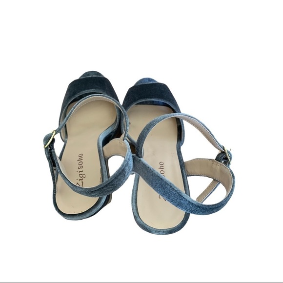 Ziti soho velvet platform wedge - Picture 8 of 10